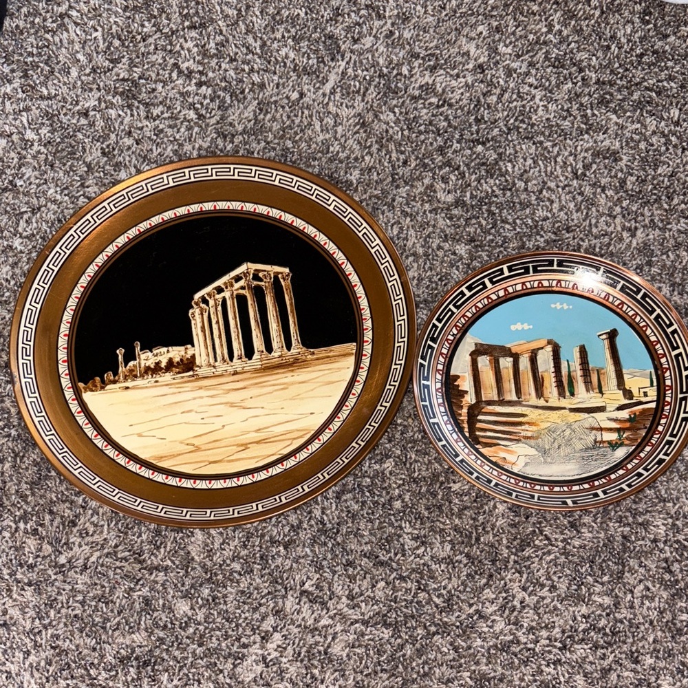 Decorative Greek Themed Plates